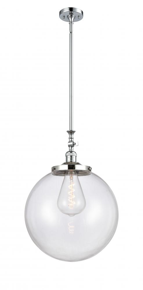 Beacon - 1 Light - 12 inch - Polished Chrome - Stem Hung - Mini Pendant