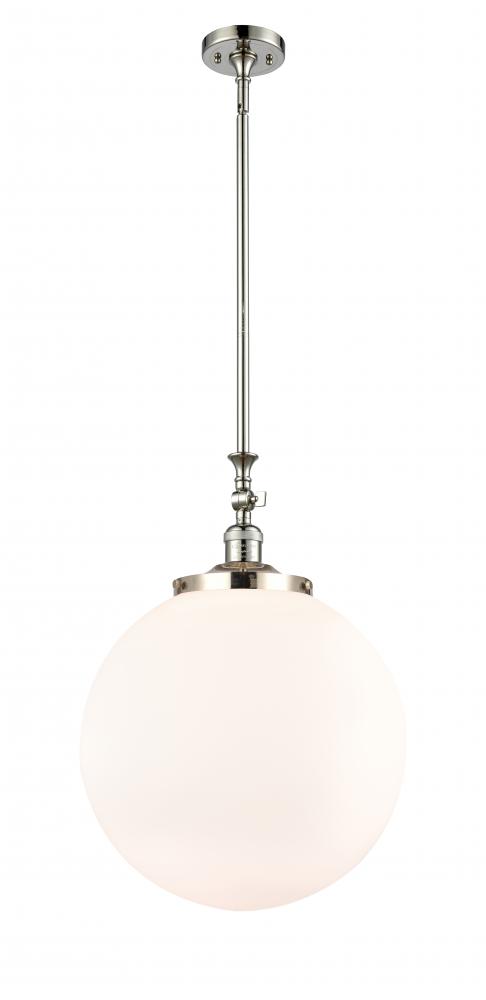 Beacon - 1 Light - 16 inch - Polished Nickel - Stem Hung - Mini Pendant