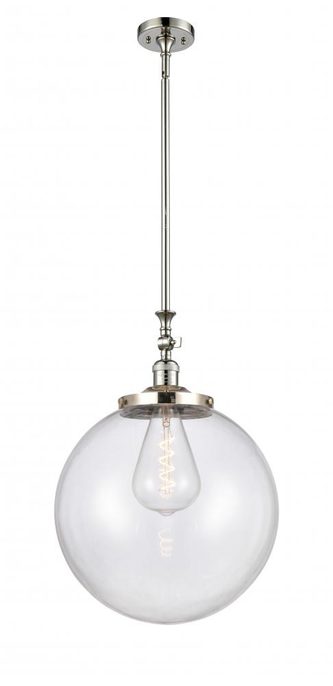 Beacon - 1 Light - 16 inch - Polished Nickel - Stem Hung - Mini Pendant