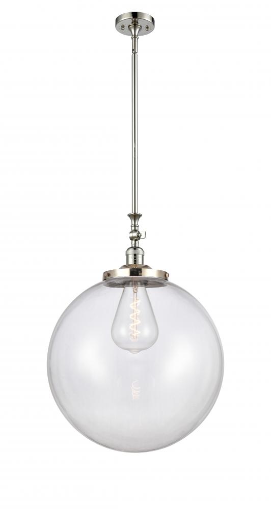 Beacon - 1 Light - 18 inch - Polished Nickel - Stem Hung - Mini Pendant