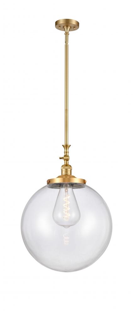 Beacon - 1 Light - 16 inch - Satin Gold - Stem Hung - Mini Pendant