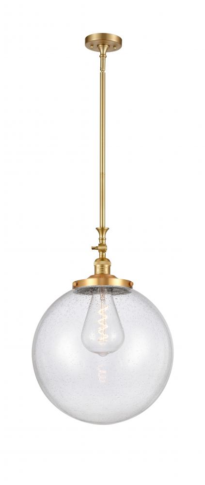 Beacon - 1 Light - 16 inch - Satin Gold - Stem Hung - Mini Pendant