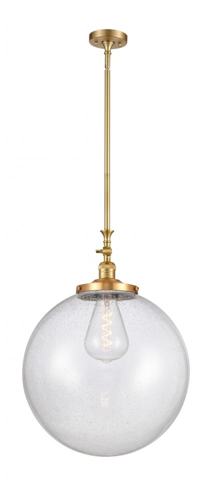 Beacon - 1 Light - 18 inch - Satin Gold - Stem Hung - Mini Pendant