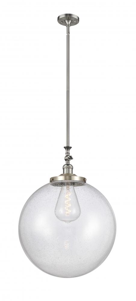 Beacon - 1 Light - 18 inch - Brushed Satin Nickel - Stem Hung - Mini Pendant