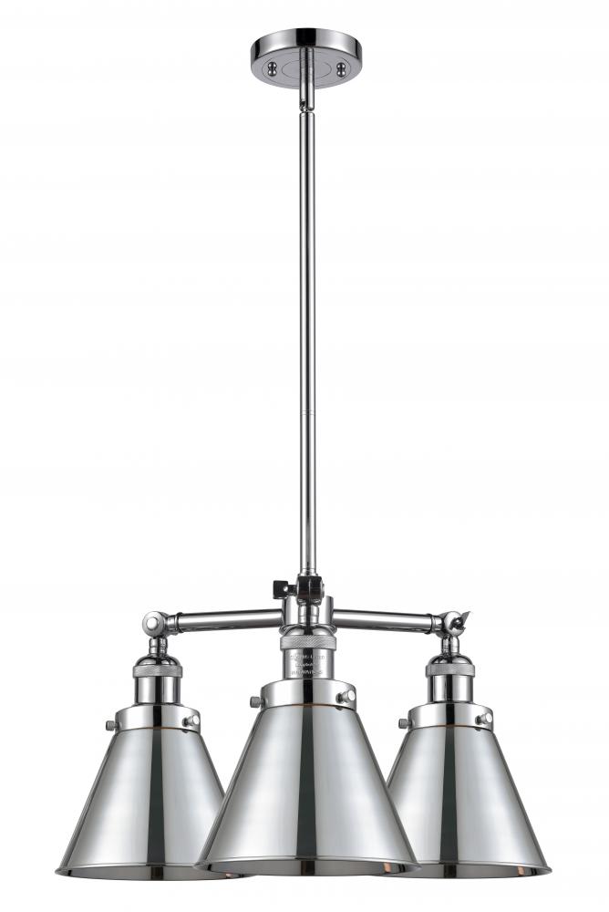 Appalachian - 3 Light - 21 inch - Polished Chrome - Stem Hung - Chandelier