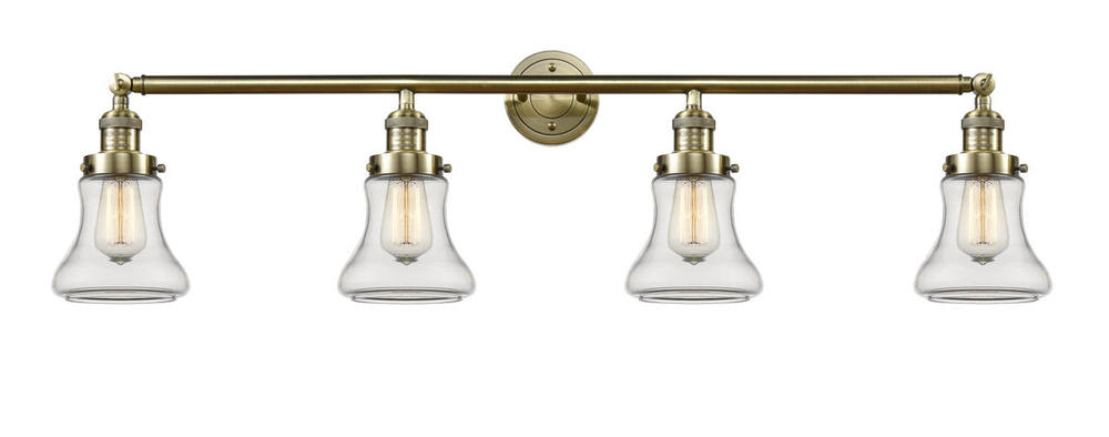 Bellmont - 4 Light - 42 inch - Antique Brass - Adjustable Bath Vanity Light