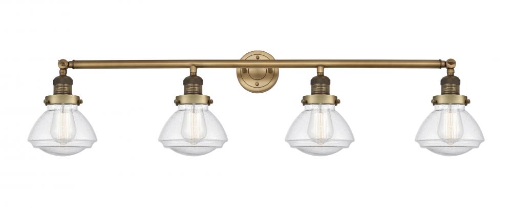 Olean - 4 Light - 43 inch - Brushed Brass - Bath Vanity Light