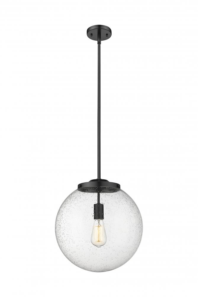 Beacon - 1 Light - 16 inch - Matte Black - Stem Hung - Pendant