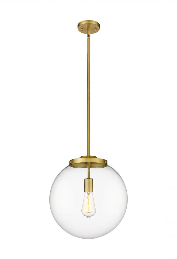 Beacon - 1 Light - 16 inch - Satin Gold - Stem Hung - Pendant