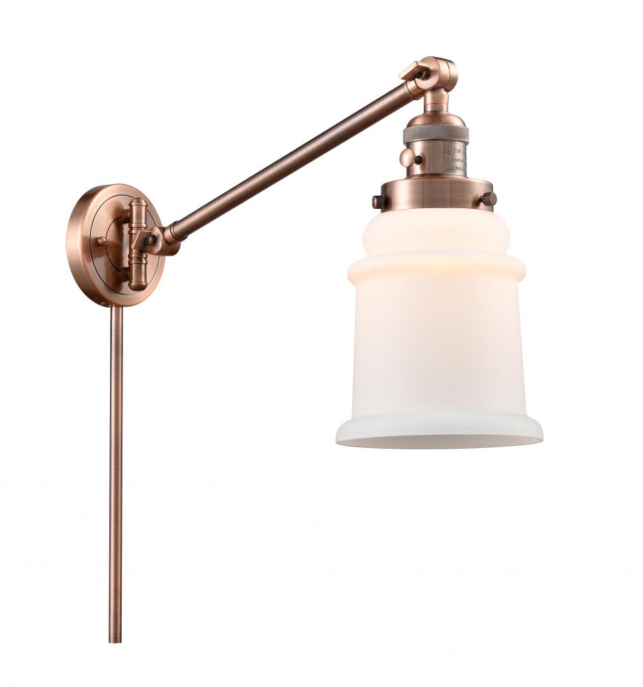 Canton - 1 Light - 8 inch - Antique Copper -Adjustable Swing Arm