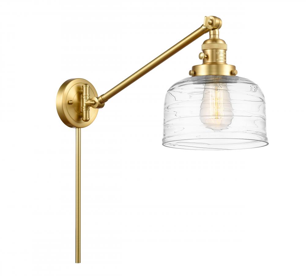 Bell - 1 Light - 8 inch - Satin Gold - Swing Arm