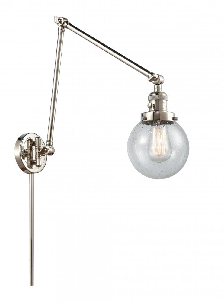 Beacon - 1 Light - 6 inch - Polished Nickel -Adjustable Swing Arm