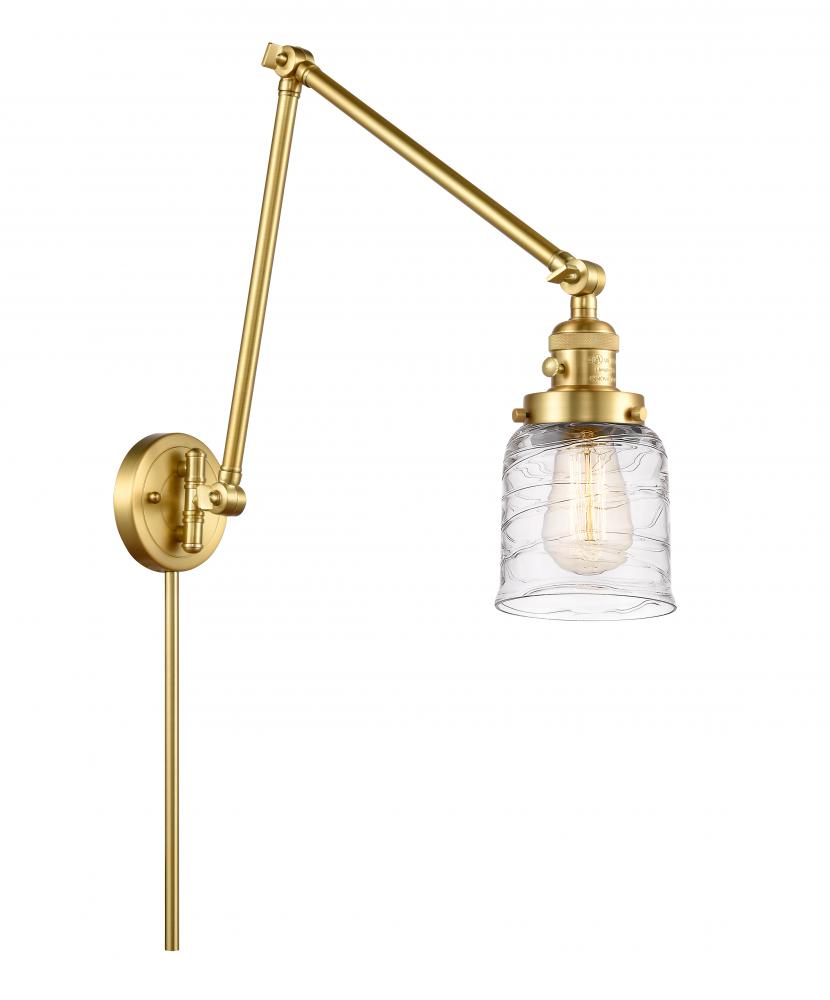 Bell - 1 Light - 8 inch - Satin Gold - Swing Arm