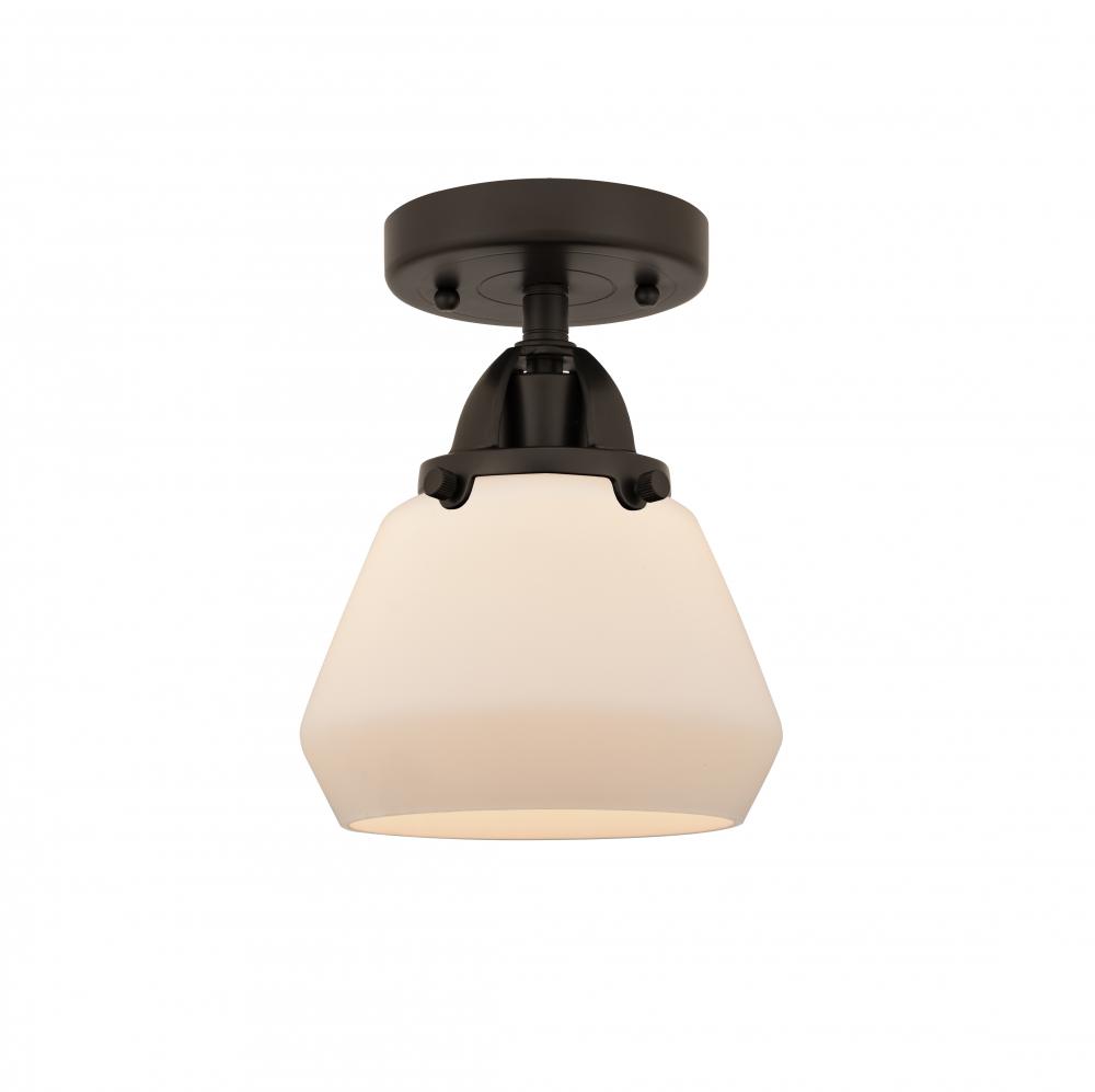 Fulton - 1 Light - 7 inch - Oil Rubbed Bronze - Semi-Flush Mount