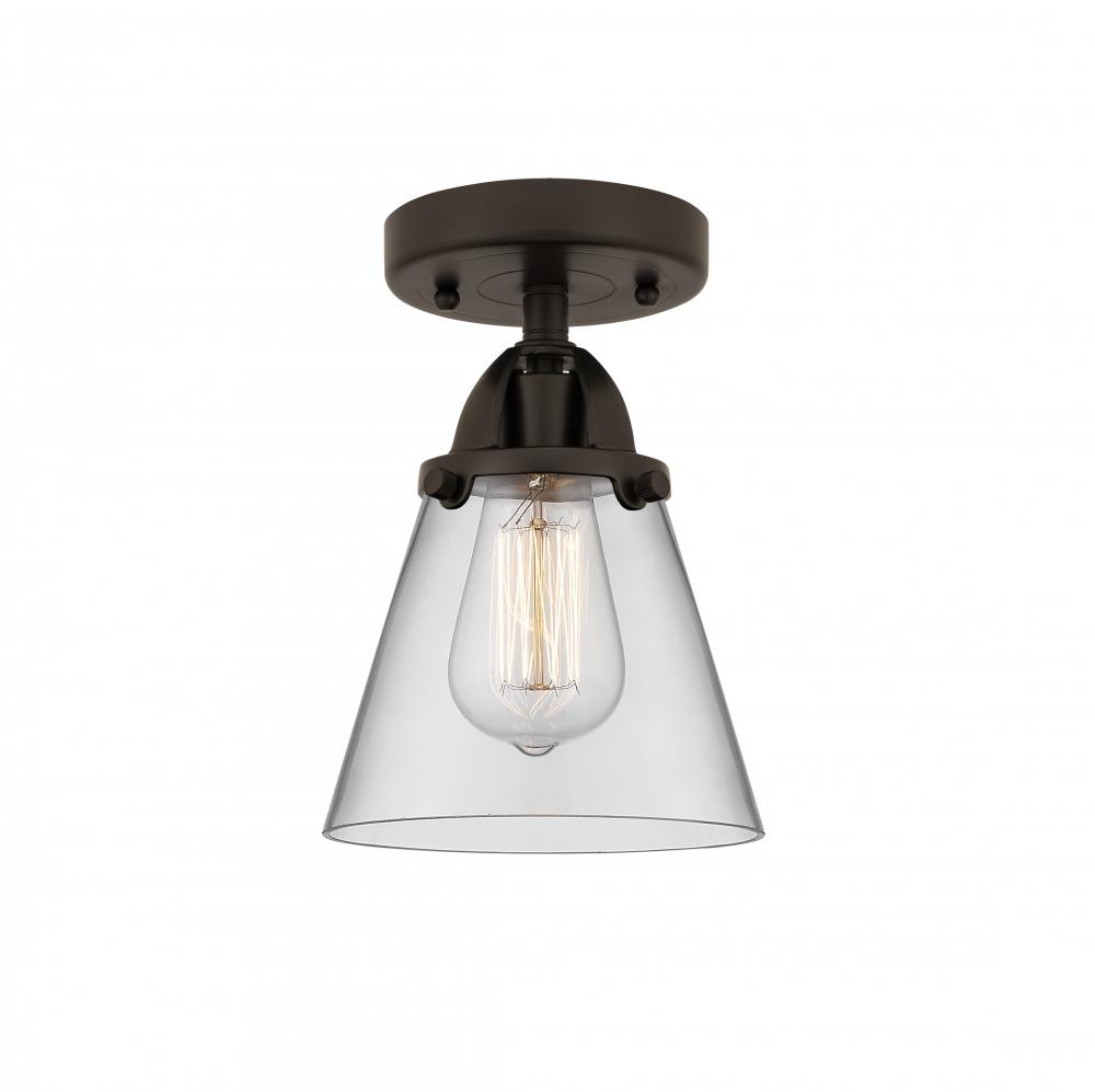 Cone - 1 Light - 6 inch - Oil Rubbed Bronze - Semi-Flush Mount