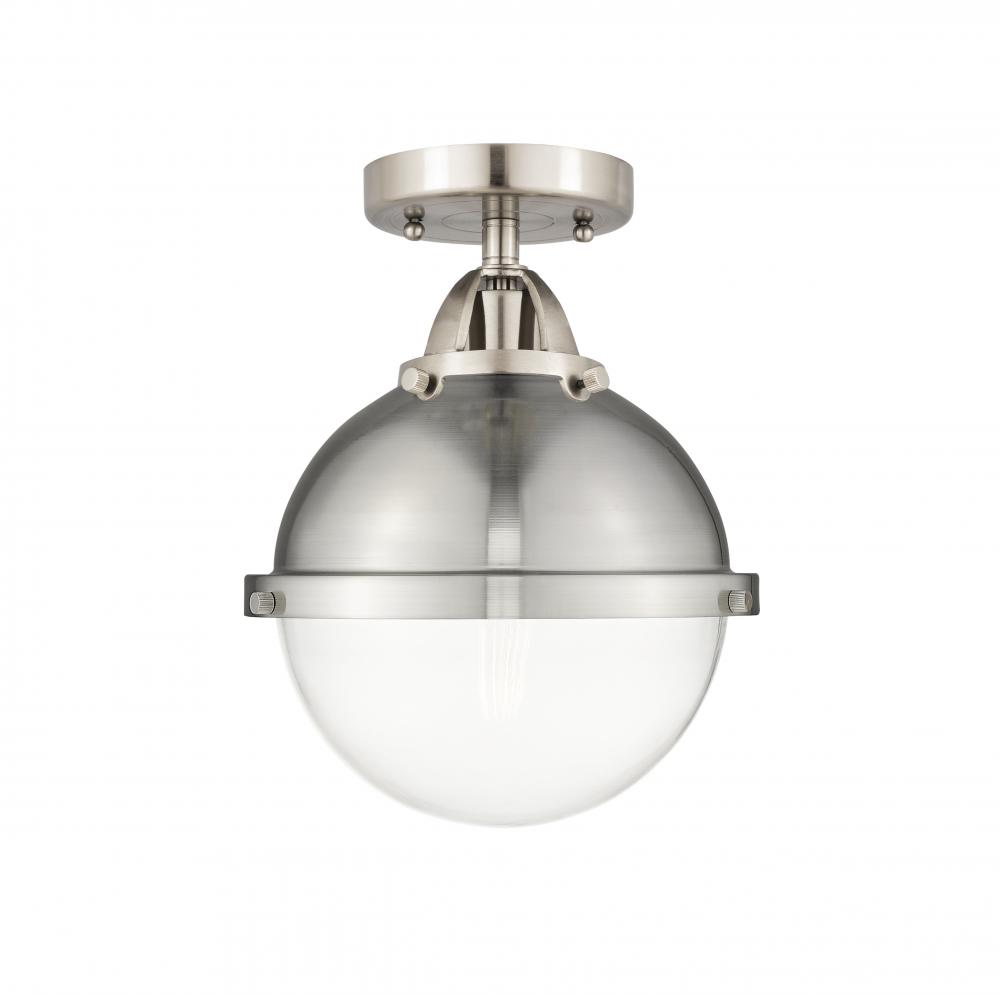 Hampden - 1 Light - 9 inch - Brushed Satin Nickel - Semi-Flush Mount