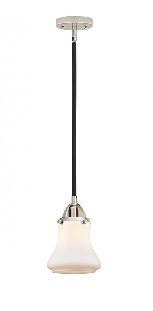 Bellmont - 1 Light - 6 inch - Black Polished Nickel - Cord hung - Mini Pendant