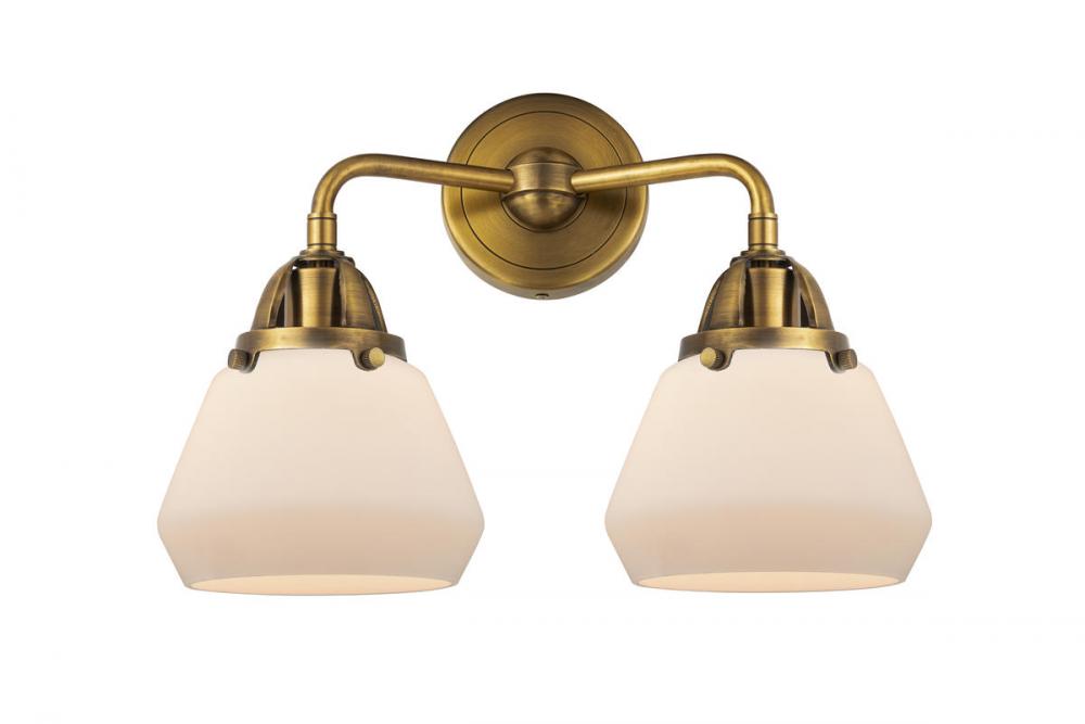 Fulton - 2 Light - 15 inch - Brushed Brass - Bath Vanity Light