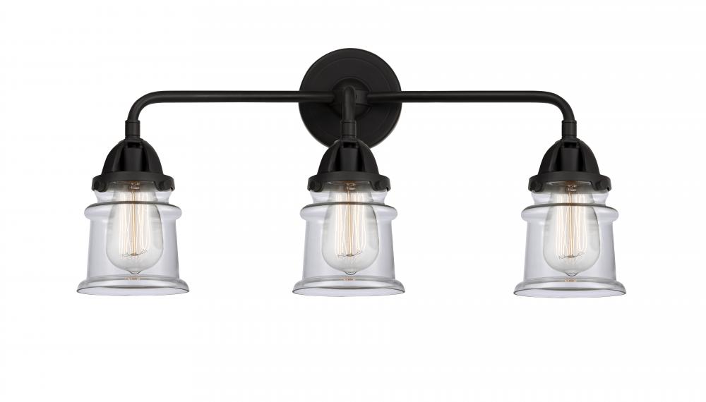 Canton - 3 Light - 23 inch - Matte Black - Bath Vanity Light