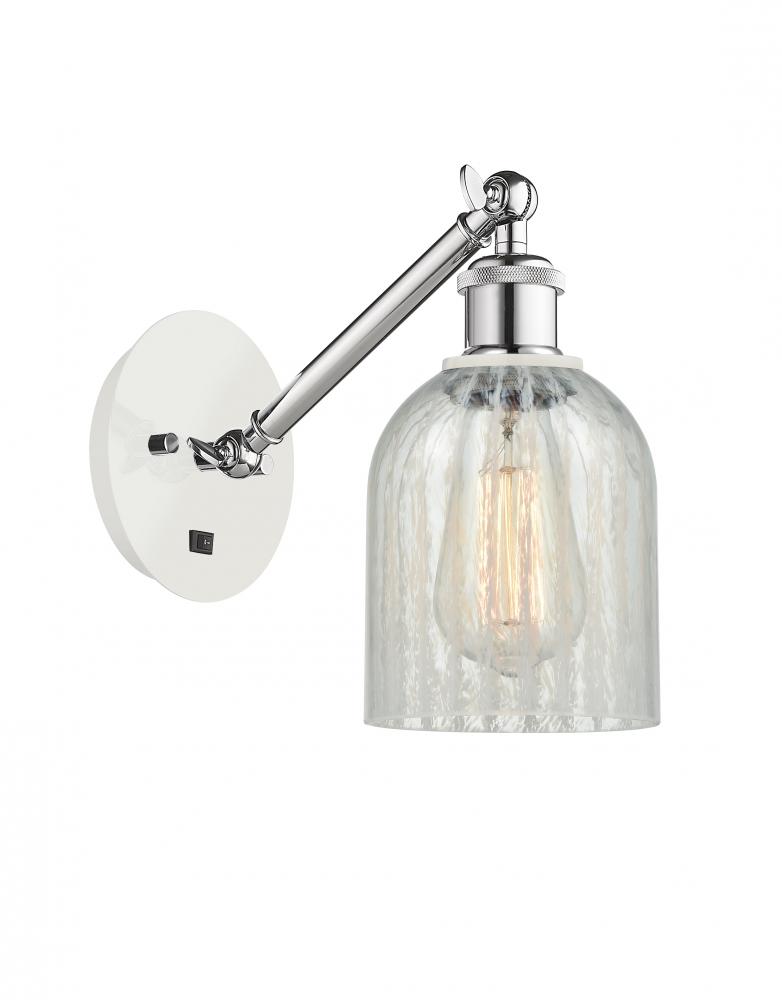 Caledonia - 1 Light - 5 inch - White Polished Chrome - Adjustable Sconce