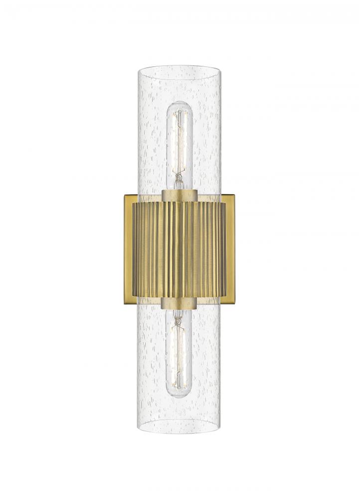 Bolivar - 2 Light - 5 inch - Brushed Brass - Bath Vanity Light