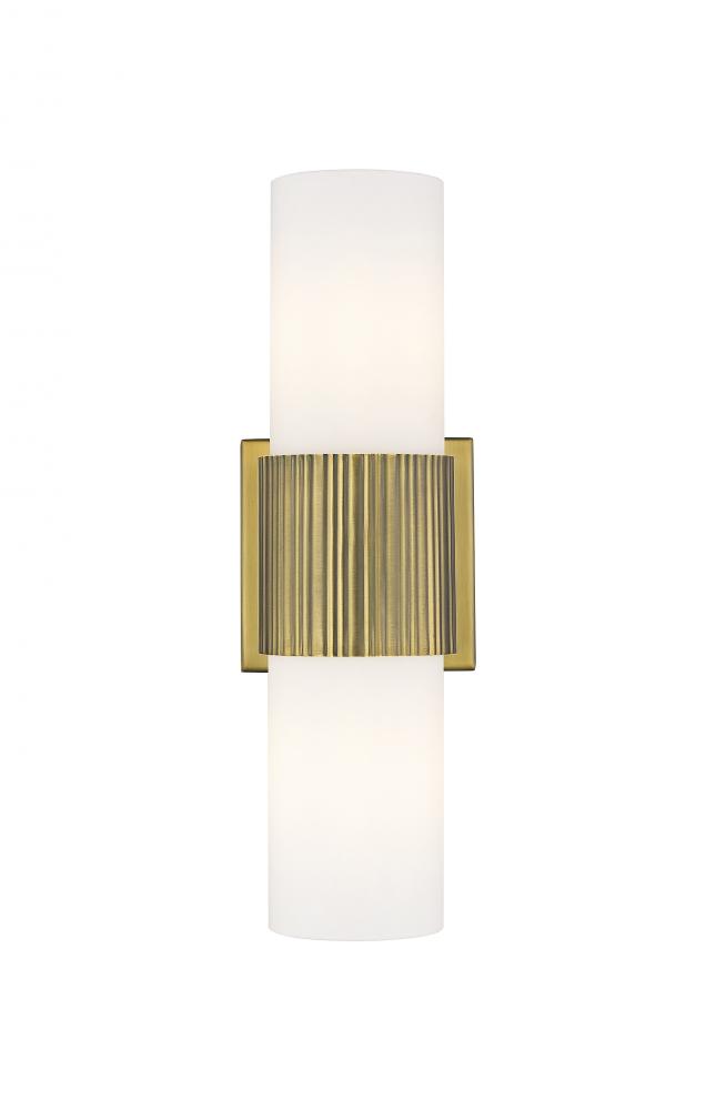 Bolivar - 2 Light - 5 inch - Brushed Brass - Bath Vanity Light