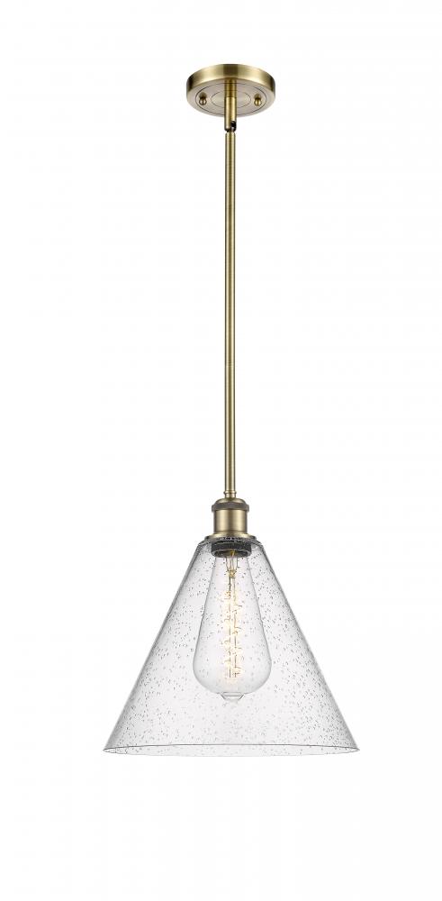 Berkshire - 1 Light - 12 inch - Antique Brass - Mini Pendant