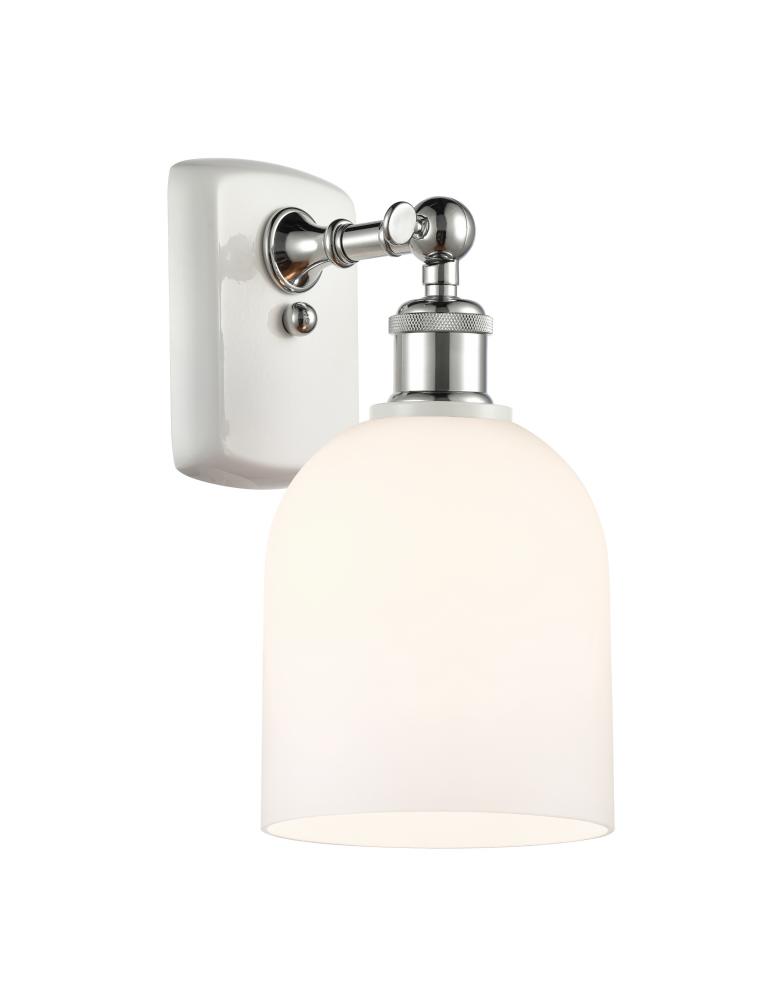 Bella - 1 Light - 6 inch - White Polished Chrome - Sconce