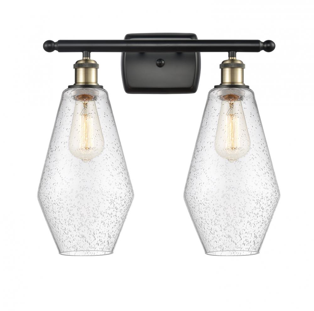 Cindyrella - 2 Light - 17 inch - Black Antique Brass - Bath Vanity Light