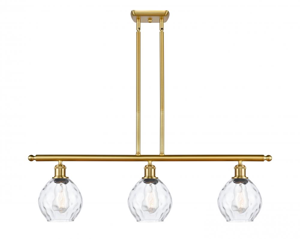 Waverly - 3 Light - 36 inch - Satin Gold - Cord hung - Island Light