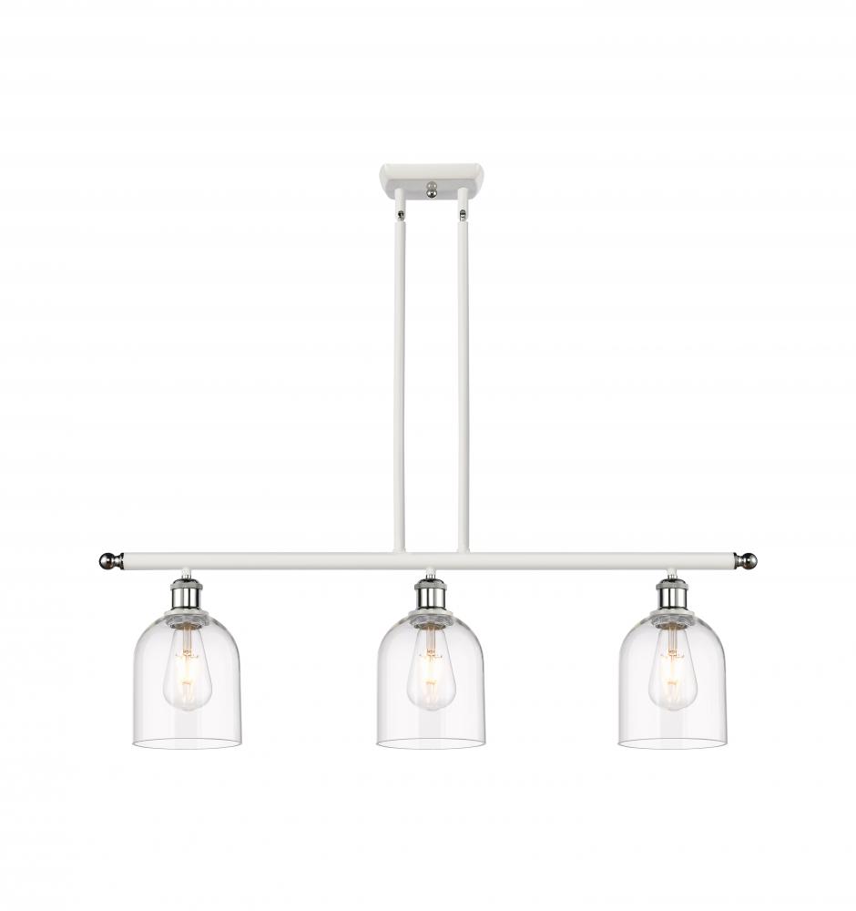 Bella - 3 Light - 36 inch - White Polished Chrome - Cord hung - Island Light