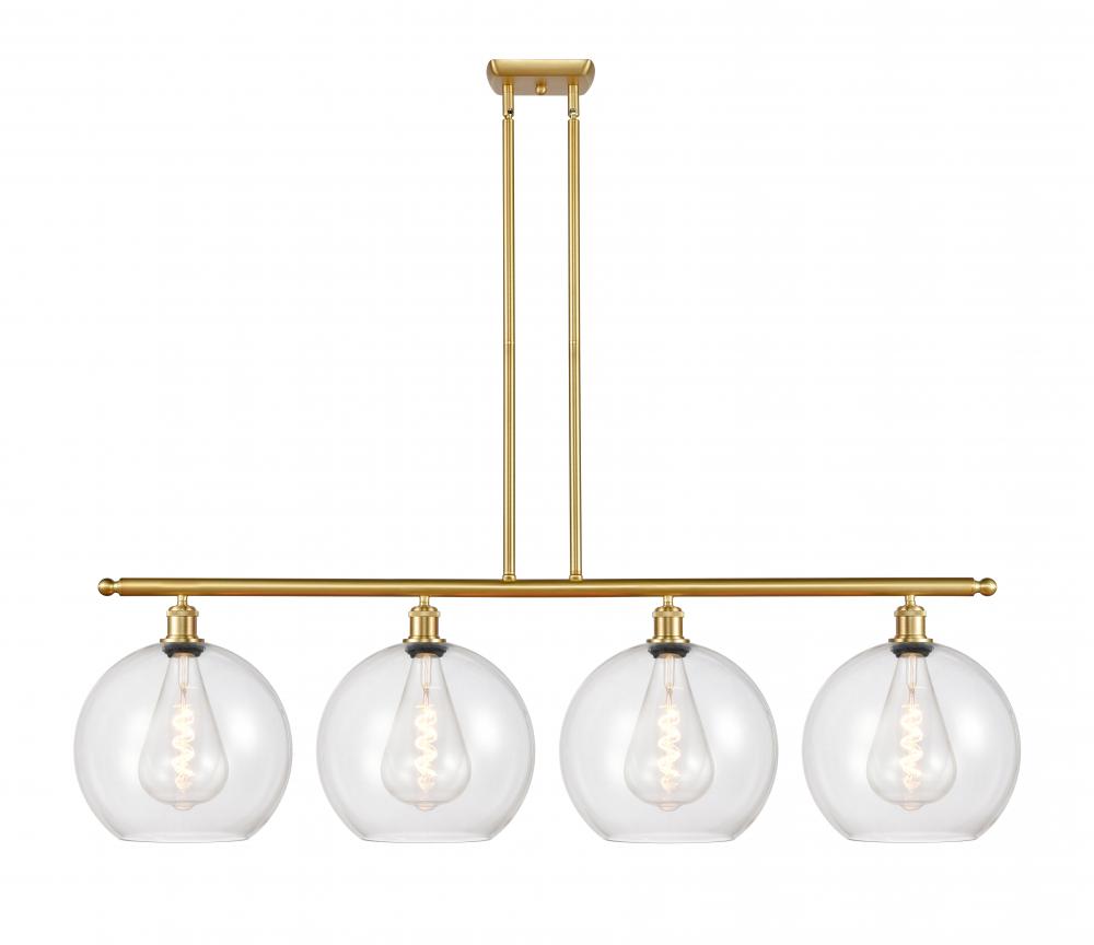 Athens - 4 Light - 50 inch - Satin Gold - Stem Hung - Island Light