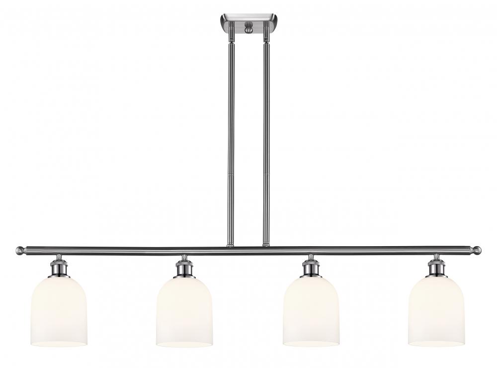 Bella - 4 Light - 48 inch - Brushed Satin Nickel - Cord hung - Island Light