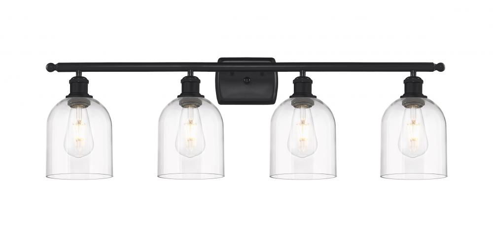 Bella - 4 Light - 36 inch - Matte Black - Bath Vanity Light