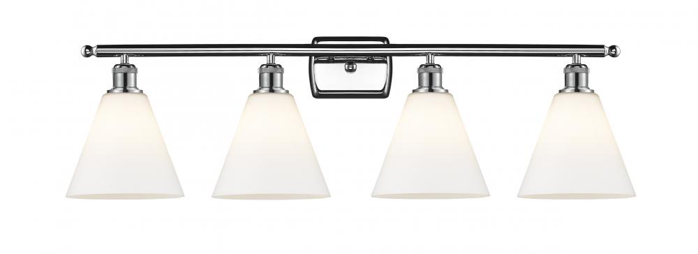 Berkshire - 4 Light - 38 inch - Polished Chrome - Bath Vanity Light