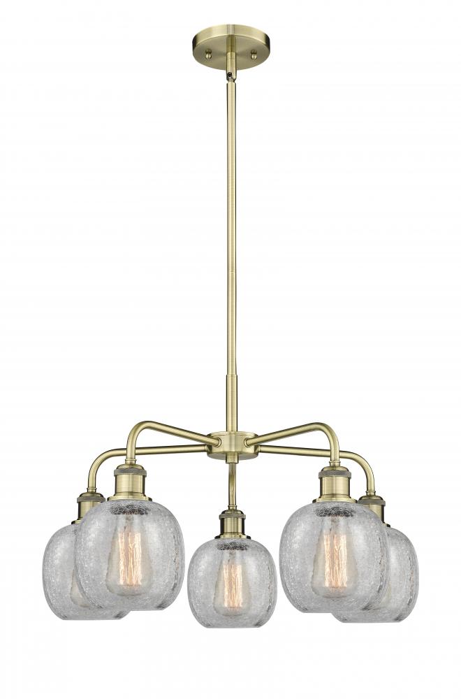 Belfast - 5 Light - 24 inch - Antique Brass - Chandelier