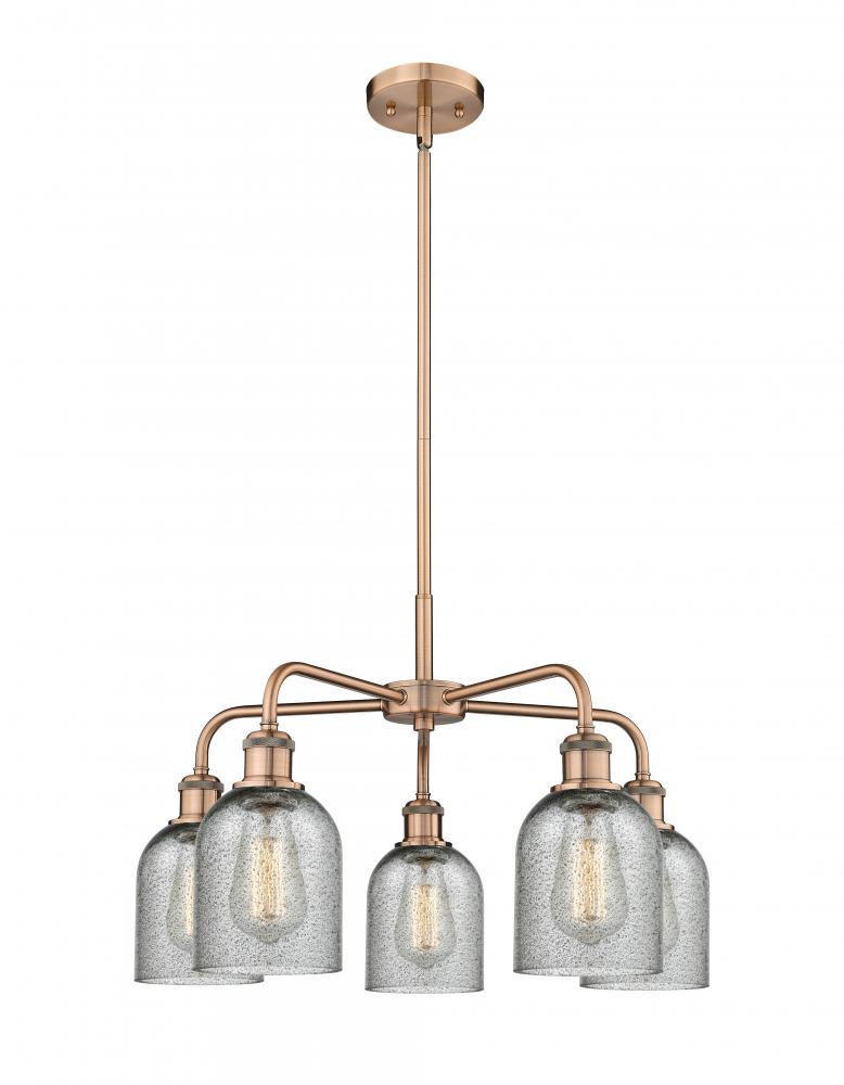 Caledonia - 5 Light - 23 inch - Antique Copper - Chandelier