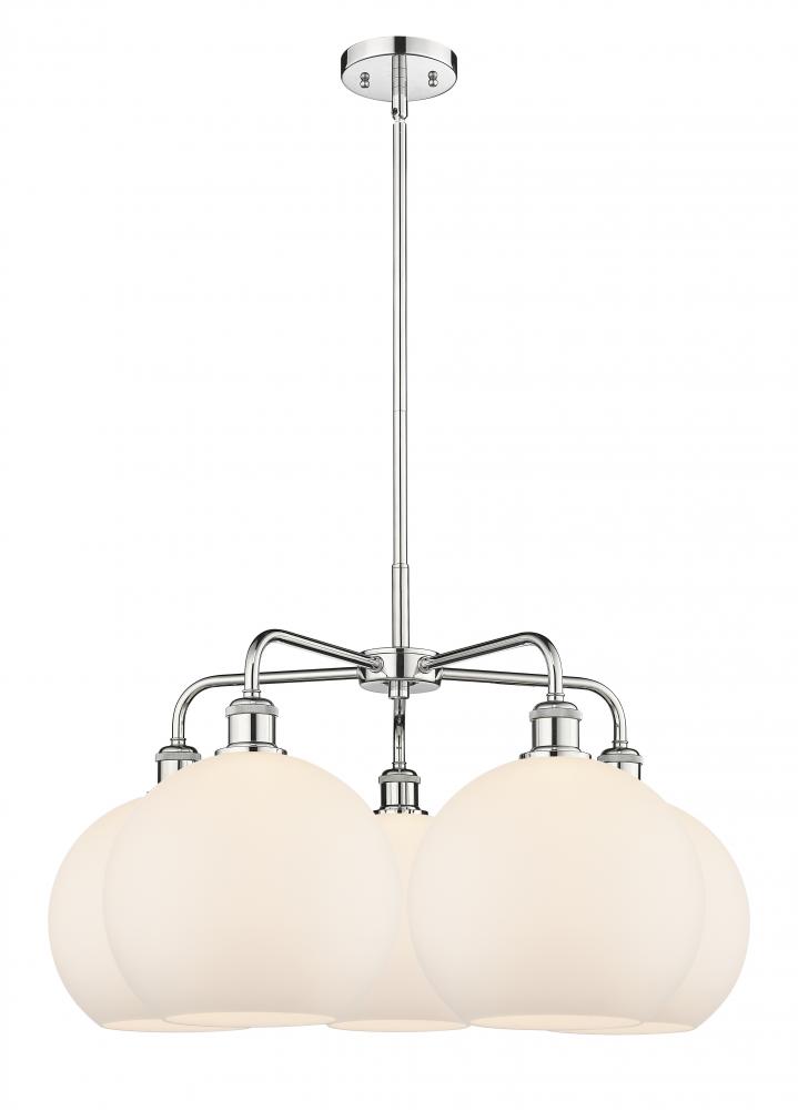 Athens - 5 Light - 28 inch - Polished Chrome - Chandelier