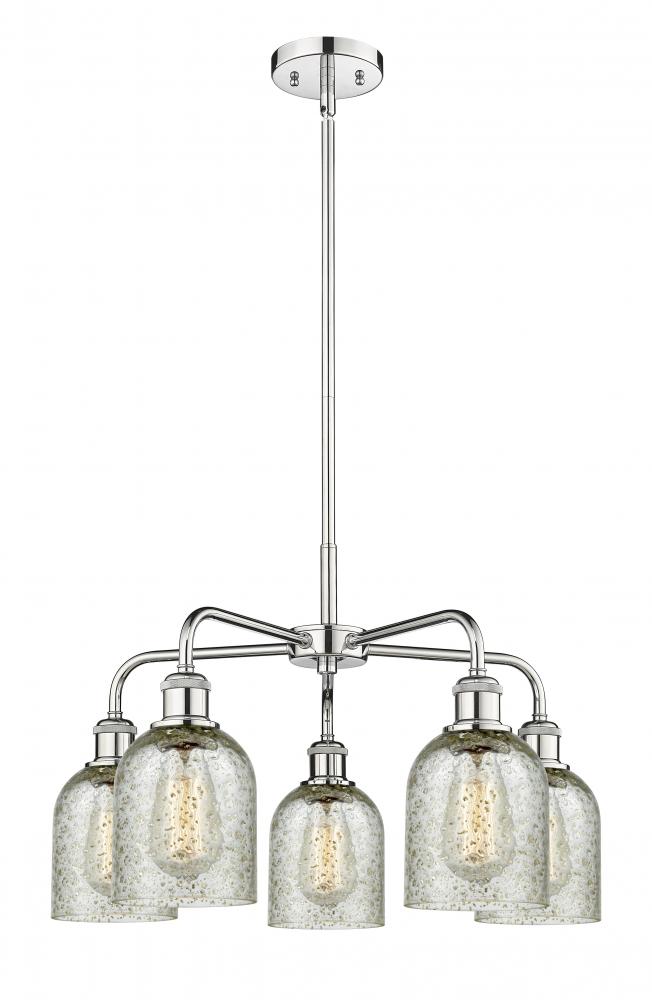 Caledonia - 5 Light - 23 inch - Polished Chrome - Chandelier