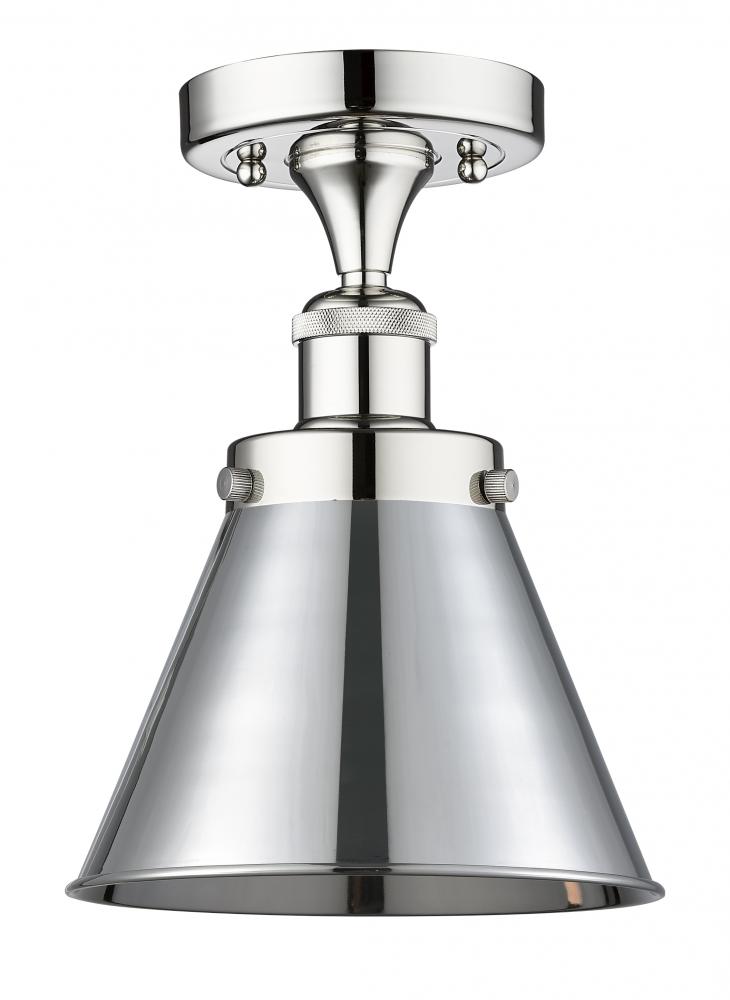 Appalachian - 1 Light - 8 inch - Polished Chrome - Semi-Flush Mount