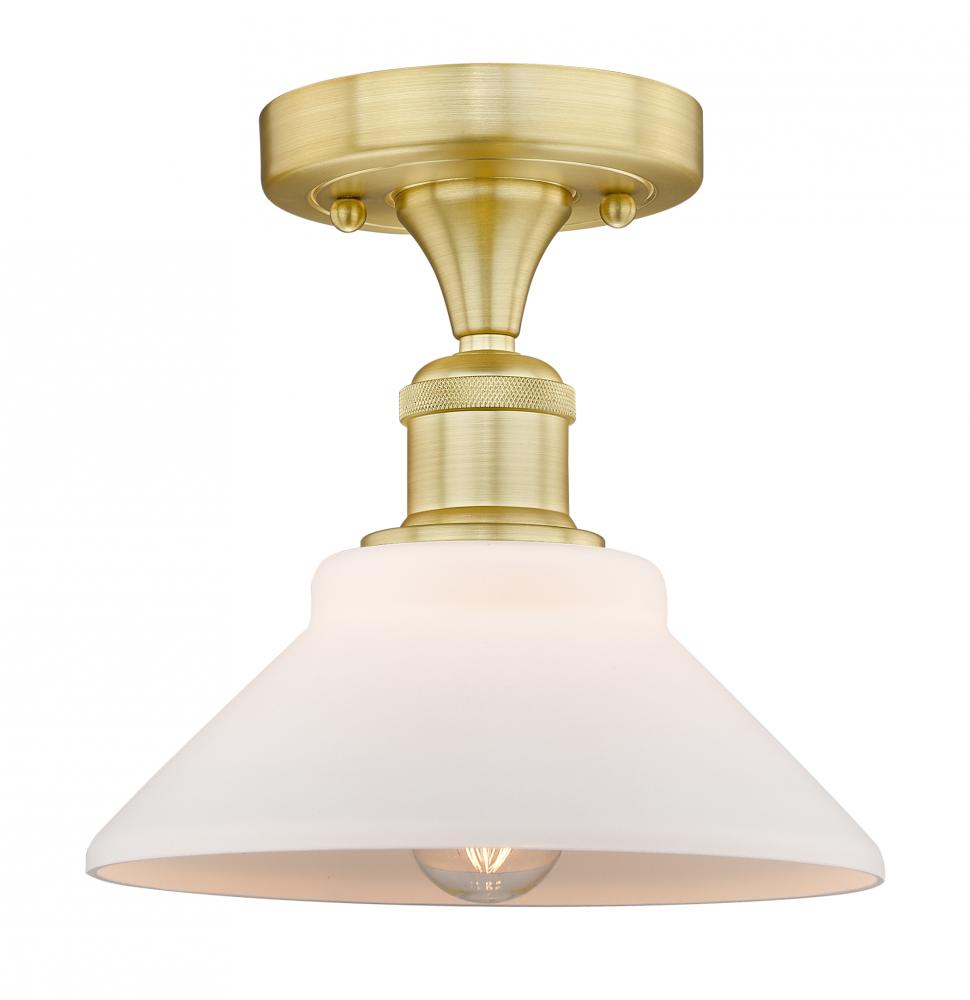 Orwell - 1 Light - 8 inch - Satin Gold - Flush Mount