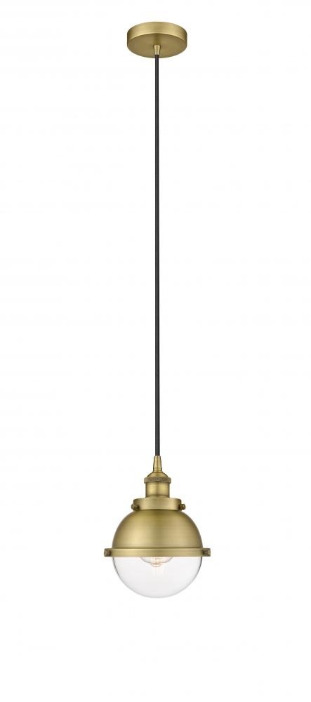 Hampden - 1 Light - 7 inch - Brushed Brass - Cord hung - Mini Pendant