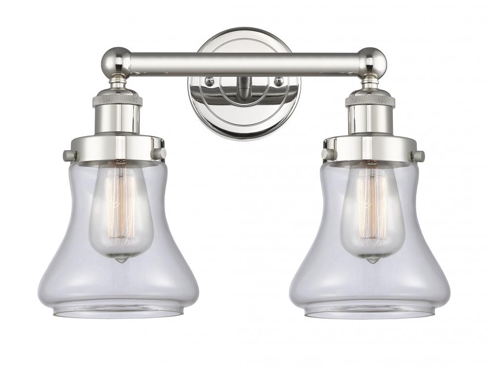 Bellmont - 2 Light - 15 inch - Polished Nickel - Bath Vanity Light