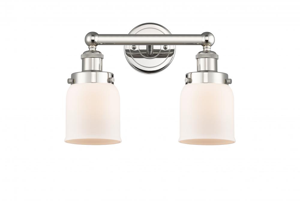 Bell - 2 Light - 14 inch - Polished Nickel - Bath Vanity Light