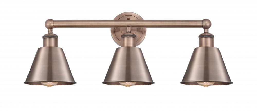 Smithfield - 3 Light - 25 inch - Antique Copper - Bath Vanity Light