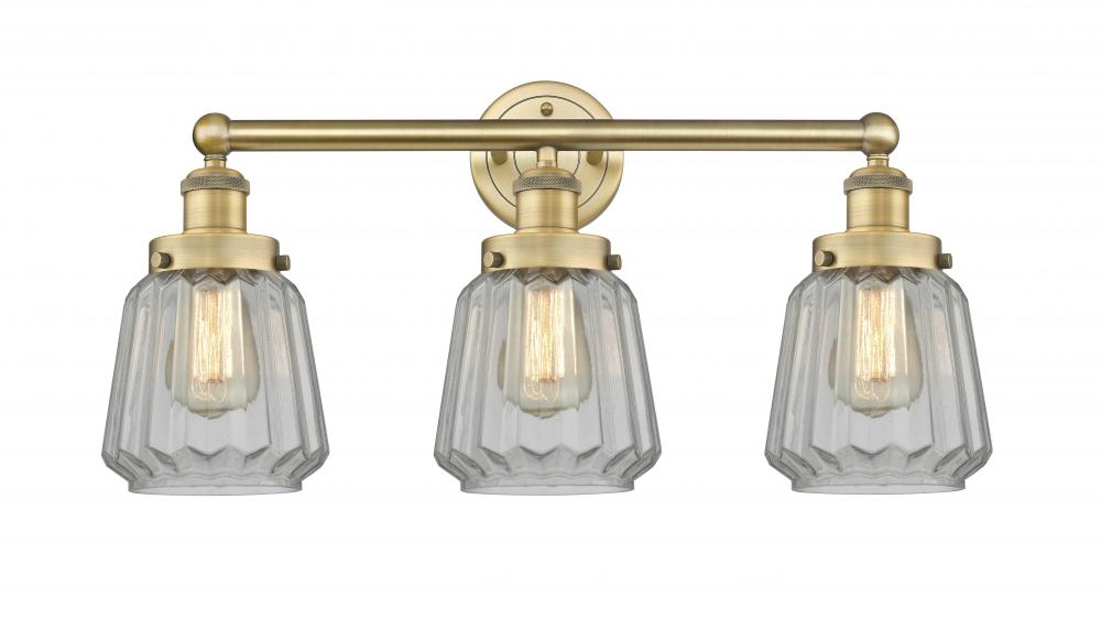 Chatham - 3 Light - 25 inch - Brushed Brass - Bath Vanity Light