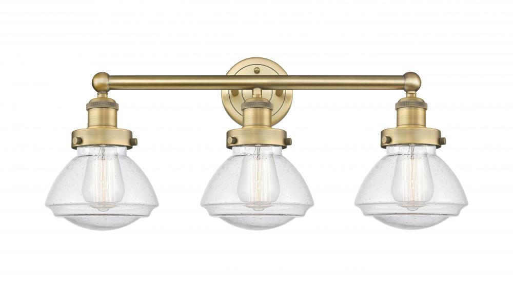 Olean - 3 Light - 25 inch - Brushed Brass - Bath Vanity Light