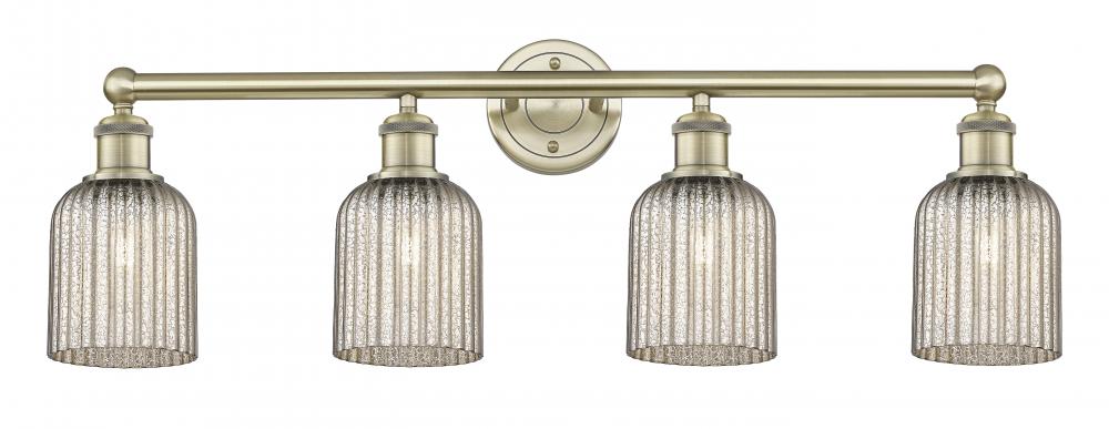 Bridal Veil - 4 Light - 32 inch - Antique Brass - Bath Vanity Light