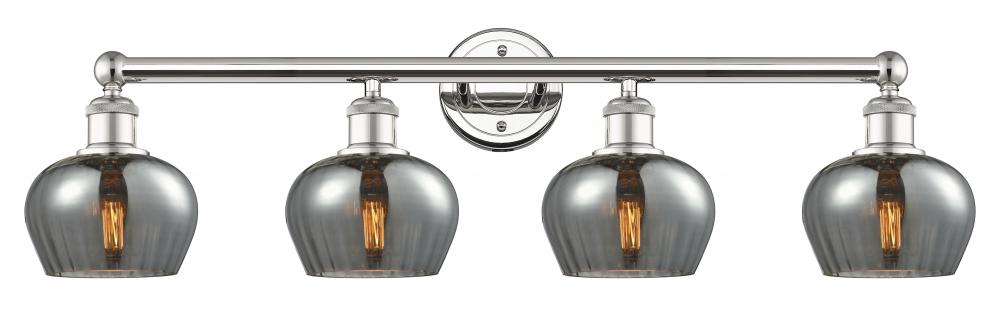 Fenton - 4 Light - 34 inch - Polished Nickel - Bath Vanity Light