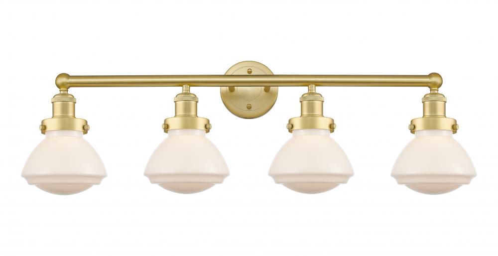 Olean - 4 Light - 34 inch - Satin Gold - Bath Vanity Light